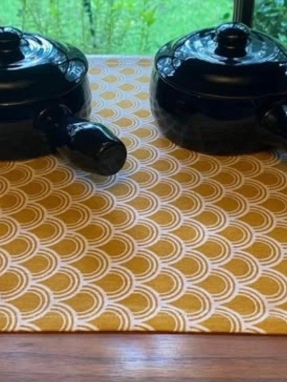 Set of 4 vintage Black ceramic lug bowls [COPY]